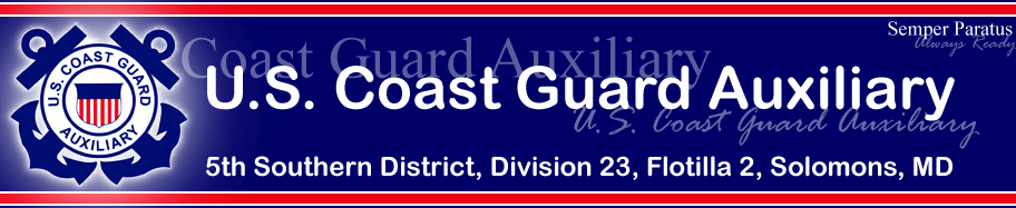 United States Coast Guard Auxiliary 5th Southern District, Division 23, Flotilla 2, Solomons, MD